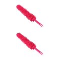 thumbnail image 2 of maskred Plastic Handle Chenille Microfiber Car Vehicle Cleaning Wash Duster Brush red 2Set, 2 of 6
