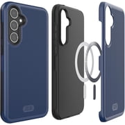 TUDIA for Samsung Galaxy S23 FE (2023) Phone Case, [MergeGrip] [MagSafe Compatible] Dual Layer Heavy Duty Case Cover (Indigo Blue)