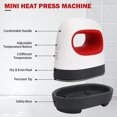 thumbnail image 3 of ZheElen Electric Heat Press Machine 110V/220V 3 Gears Adjustable Printing Handheld Iron Transfer Auto-off Stamping Green US Plug, 3 of 6