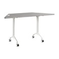 thumbnail image 1 of Scranton & Co Engineered Wood 60-inch Trapezoid Modular Conference Table in Gray, 1 of 8