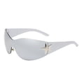 thumbnail image 1 of Glasses Cyclist Rimless Sunglasses Frameless Shades For Outdoor Activities Lightweight Aluminum Foldable Wraparound VisionEnhancing Eyewear, 1 of 3