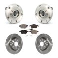 thumbnail image 1 of Transit Auto Front Hub Bearing Assembly Disc Brake Rotors and Ceramic Pads Kit for Car Volkswagen GTI Audi A3 Quattro with 280mm Diameter Rotor KBB-100558, 1 of 11