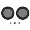 thumbnail image 1 of DEWIN 2PCS 4inch Metal Audio Speaker Covers Protective Decorative Circle Mesh Cover Black+Black, 1 of 10