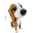 thumbnail image 3 of Resin Bobble Head Car Ornament – Spring-Shaking Dashboard Decor for Cars/Trucks, Multi-Color Self-Cleaning Auto Accessories ,4.3in Brown, 3 of 8