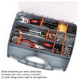 thumbnail image 1 of Small Parts Organizer, 21-Compartment Double Side Tools Organizer Box with 24 Removable Dividers, PP Hardware Storage Box with Safety Latch & Portable Handle for Nuts, Bolts, Screws, Nails, 1 of 6