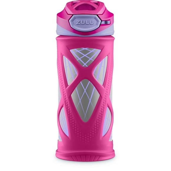ZULU Echo 12oz (355 ml) Insulated Stainless Steel Kids Water Bottle, Pink-Purple