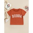 thumbnail image 2 of Kmbangi T-shirt pour Enfants Hauts Impression Lettres Manches Courtes Col Rond Été Respirant Hauts, 2 of 9