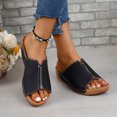 thumbnail image 2 of Oyedens Sandales à Plateforme pour Femmes Mode Décontractée Été Robe Compensées Pantoufles Confort à Enfiler Chaussures Habillées, 2 of 6