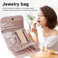 thumbnail image 4 of YAOMOBB Bracelet Case Transparent Travel Jewelry Organizer Roll Foldable Compartment Storage for Necklaces Earrings Rings, 4 of 6