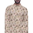 thumbnail image 4 of Atasi Kurta à Manches Longues Imprimé, Boutonné, Asymétrique, Kurta de Designer pour Garçons, 4 of 5