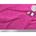 thumbnail image 3 of Soimoi Pink polyester Crepe Fabric Polka Dots Print Sewing Fabric Yard 52 Inch Wide, 3 of 3