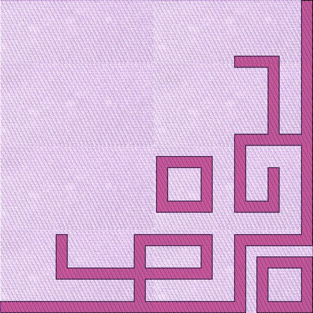 Ahgly Company Tapis d'Intérieur Lavable en Machine Carré Transitionnel Orchidée Violet, 8 Pieds Carré
