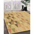 thumbnail image 3 of Ahgly Tapis Rectangulaire Lavable en Machine Intérieur Transitionnel Brun Cannelle, 7 Pieds x 9 Pieds, 3 of 7