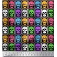 thumbnail image 1 of Soimoi Poly Georgette Fabric Skull Halloween Print Fabric by Yard 52 Inch Wide, 1 of 3