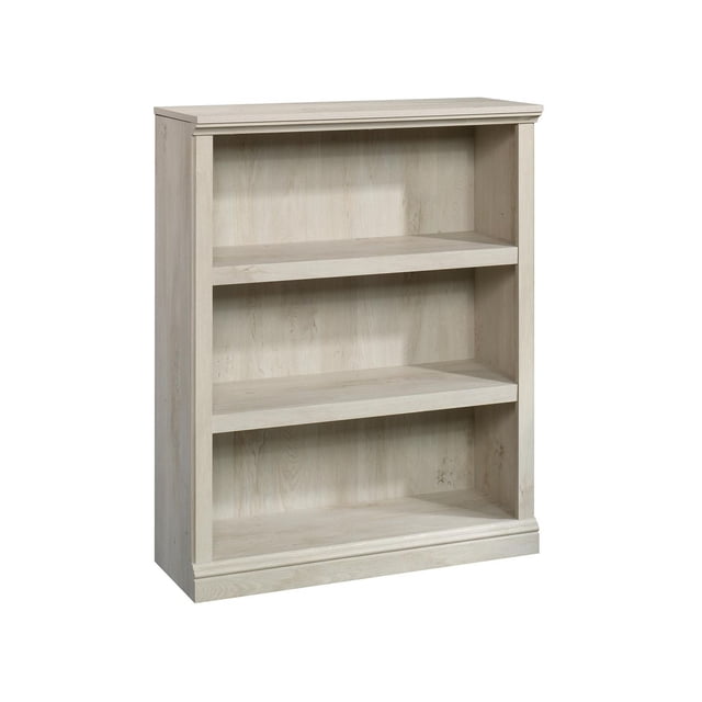 Sauder Select Bibliothèque à 3 Tablettes avec Fini Bois Clair, Idéale pour Meubles de Bureau Ou Bibliothèques. Comprend Trois Tablettes Spacieuses, Deux Réglables pour des options de Rangement Flexibles, Chaque Tablette Supporte jusqu'à 25 Lb. Convient aux Salons, Bureaux, Cuisines, Salles d'Artisanat Ou Buanderies. Comprend une Trousse d'Ancrage Mural pour la Sécurité et des instructions d'Assemblage Claires.