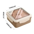 thumbnail image 3 of Canada Day Kcavykas Back to School Season,Plastic Lunch Box Microwave Heated And Separated Bento Box with Tableware Student office Worker Portable Lunch Box, 3 of 4