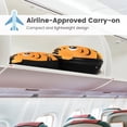 thumbnail image 3 of Costway 2PCS Kids Carry On Luggage Set 16" Tiger Rolling Suitcase with 12" Backpack Travel Yellow, 3 of 9