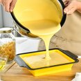 thumbnail image 2 of Baking Pan Rectangular Baking Pan Non-Stick Cake Mold for Oven Baking(Yellow,1-Piece) Rkxzt, 2 of 5