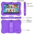 thumbnail image 3 of Contixo 7" Kids Tablet, 50 Disney eBooks ,32GB, Educational Android Tablet for kids 3-7, Parental Controls, Dual Camera, WiFi - Purple, 3 of 5