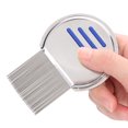thumbnail image 1 of Fdit Professional Stainless Steel Lice Nits Treatment Comb Portable Louse Removal Comb Hair Comb, 1 of 8