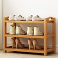 thumbnail image 4 of Multi Layer Shoe Rack Shoe Rack Multi Layer Shoe Rack Thicken Bamboo Large Capacity Durable Shoe Storage Rack For Bedroom Dormitory 3 Layers, 50cm/19.7in Length, 4 of 6
