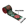 thumbnail image 3 of TopLLC Christmas Ribbon Wired 5.5 Yards 2.5 inch Red Green Candy Peppermint Burlap Wired Edge Ribbon, Glitter Christmas Tree Decorative Ribbon Christmas Decorations for Gift Wrapping Craft Bow Wreath, 3 of 9
