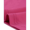 thumbnail image 5 of Agnes Orinda Women's Plus Size Tops Solid One Shoulder Short Sleeve Casual Blouses 2X Hot Pink, 5 of 5