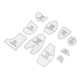 thumbnail image 1 of Bear Template Ruler Set, Acrylic Sewing Pattern for Memory Bear Making, Suitable for Sewing Enthusiasts, Acrylic, 1 of 7
