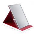 thumbnail image 2 of 3Pack Pliable Portable Maquillage Miroir Vanité Bureau Debout pour Voyage Tabletop, Small/medium/large(Red), 2 of 4