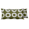 thumbnail image 1 of VargottamIndoor/OutdoorPolyester FabricLumbarPillowCover,All-Weather Waterproof Rectangular Cushion Case for Patio Furniture,12" x 24"Set of 2 -Geometric-83, 1 of 6