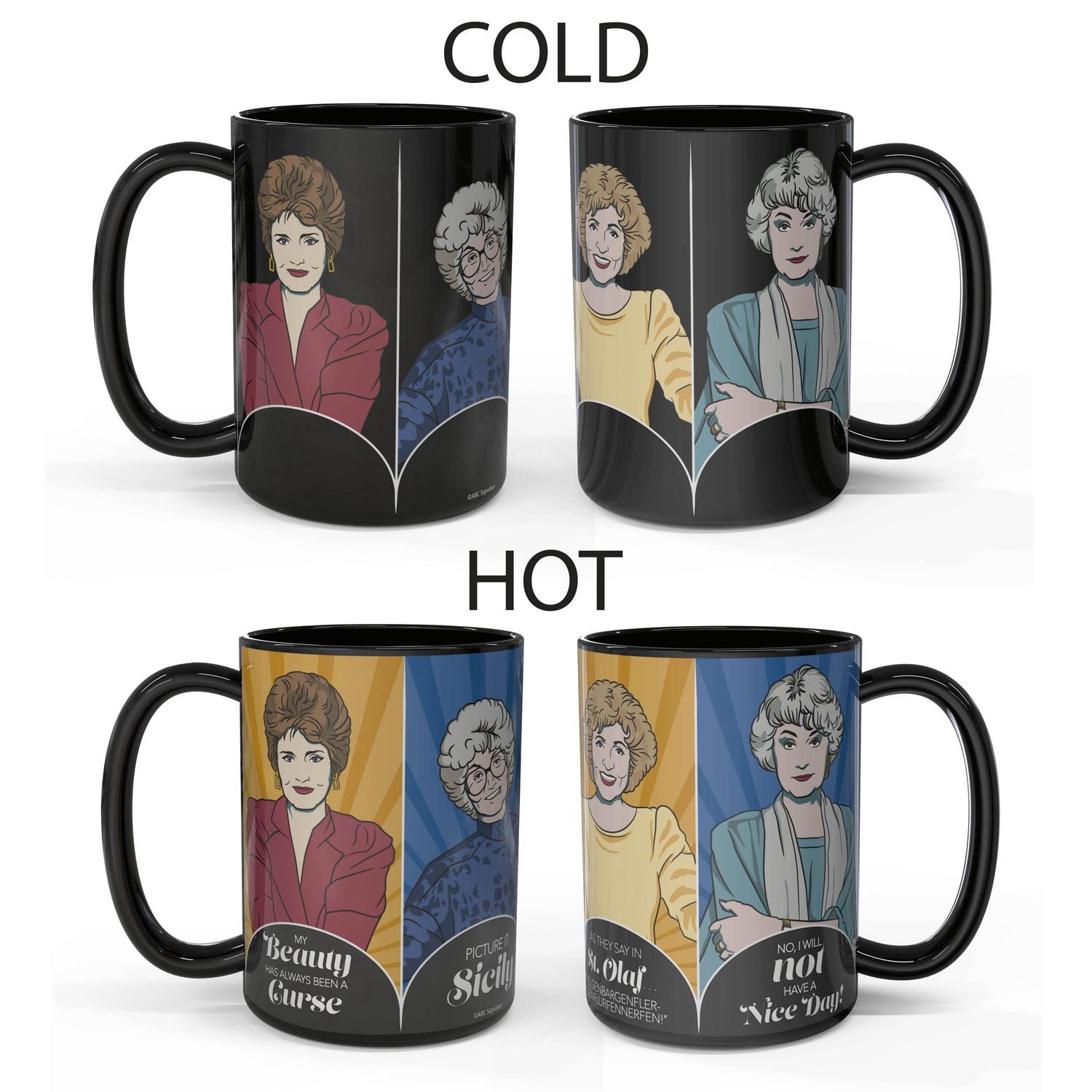 Zak Designs Tasse Changement Couleur Golden Girls
