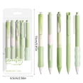 thumbnail image 3 of HHBEAUTY 5 Pack Test Gel Pens Fast Drying, 0.5mm Retractable Black Ink Pen, Smooth Writhing Comfortable to Use for Work, Study and Text, Green, 3 of 6