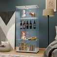 thumbnail image 1 of Noble House LED Lights Glass Display Cabinet 4 Shelves with double Door,White, 1 of 8