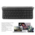 thumbnail image 3 of Red Switch Typewriter Mechanical Keyboard, 100 Keys RGB Backlight  Gaming Keyboard with Tablet Phone Stand,  5.1, Wired USB, for , OS X, , IOS, 3 of 7