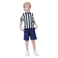 thumbnail image 3 of TOPTIE Children's Referee Shirt Set, Sports Football Shirt, Umpire Hat-XL, 3 of 8