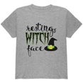 thumbnail image 1 of Halloween Resting Witch Face Youth T Shirt, 1 of 1
