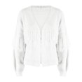 thumbnail image 4 of AherBiu Cardigan Sweaters for Women Ribble Knit Fringe Tassels Jackets Open Front Fall Clothes, 4 of 6
