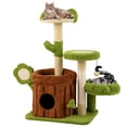 thumbnail image 1 of Gymax 36'' Cat Tree Tower w/Perch Condo Platforms Petal Scratching Board for Indoors, 1 of 10