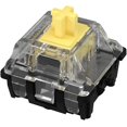 thumbnail image 1 of GATERON KS-15 Optical Yellow Keyboard Switches, 35gf RGB LED Infrared Path Linear Key Switches for Mechanical Keyboard (35PCS, Yellow), 1 of 7