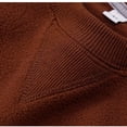 thumbnail image 4 of Mceream Chandail à Col Rond pour Homme, Couleur Unie, Raglan, Manches Longues, Haut à Enfiler, Coupe Ample, Décontracté, Quotidien, Tenue Mode Urbaine, Café, S, 4 of 9