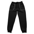 thumbnail image 3 of Ceisia Men Solid Color Loose Casual Pants Elastic Waist Drawstring Sports Gift Work Trousers, 3 of 7