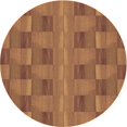 thumbnail image 1 of Ahgly Company Tapis Rond Lavable en Machine Intérieur Transitionnel Acajou Brun, 6 Pieds Rond, 1 of 7