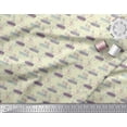 thumbnail image 3 of Soimoi Yellow Poly Georgette Fabric Floral & Leaves Printed Fabric 1 Yard 52 Inch Wide, 3 of 3