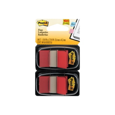 Drapeaux à Ruban Standard 3M 680RD2 dans Distributeur Rouges 100 Drapeaux par Distributeur