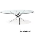 thumbnail image 1 of Canadian Genesis Oval Dining Table Chrome 65, 1 of 1