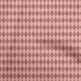 thumbnail image 1 of oneOone Viscose Chiffon Medium Pink Fabric Check Argyle Fabric For Sewing Printed Craft Fabric By The Yard 42 Inch Wide, 1 of 4