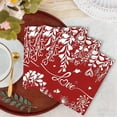 thumbnail image 3 of Red Disposable Paper Napkins Party Tableware for Valentine's Day Wedding Anniversary Birthday Dining Table Decoration, 3 of 5