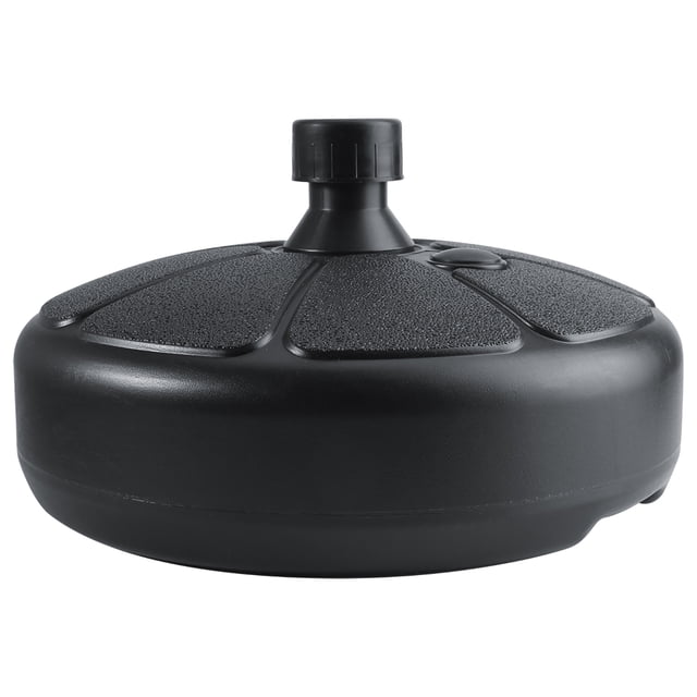 Plastic Umbrella Base, Fillable Weight Patio Umbrella Stand Water Sand Filled Round Base Stand Pole Support Beach Umbrella, Flagpole, Wedding Arch For Outdoor Lawn Garden Pool