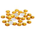 thumbnail image 1 of Unique Bargains 30mm Flat Back Round Acrylic Rhinestones, 50 Pack Plastic Circle Gems for Jewelry Making Costume, Yellow, 1 of 6