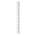 thumbnail image 1 of Furinno Fulda 10-Tier Space Saving Storage Shelf Bookcase, 6-Inch Width, White, 1 of 6